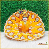 Shaneel Cutdana Moti Work Yellow Laddu Poshak